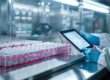 High-Tech Quality Control & Compliance Check (Clean Room View)